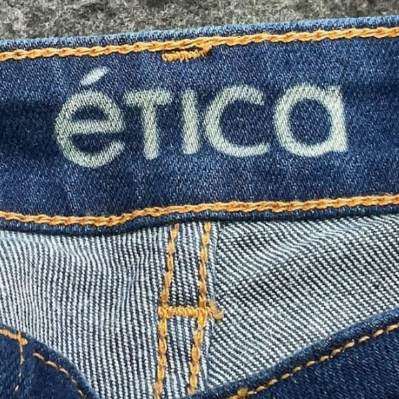 ÉTICA Micki Cropped Flare Jeans in Pure Blue - Picture 3 of 8